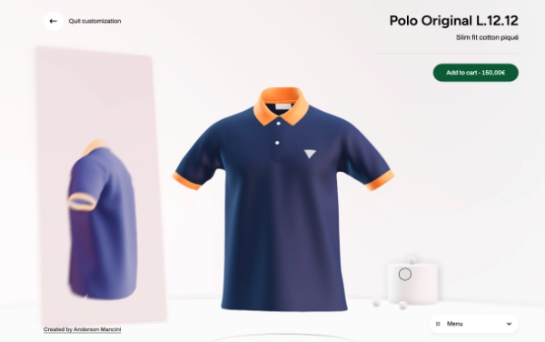 3D Wear studio project preview