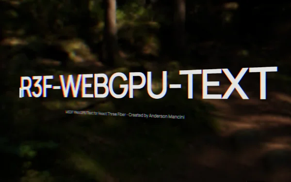 r3f-webgpu-text project preview