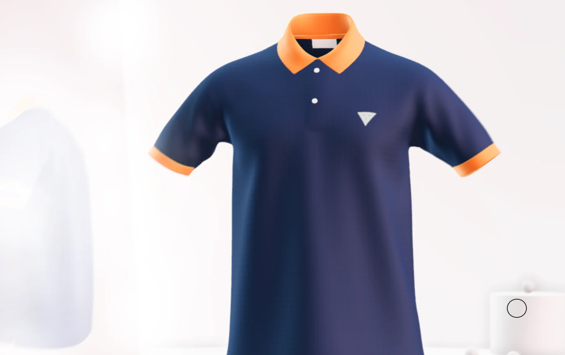 A 3D garment with fabric texture and a printed decal, a clothing customizer built with React Three Fiber