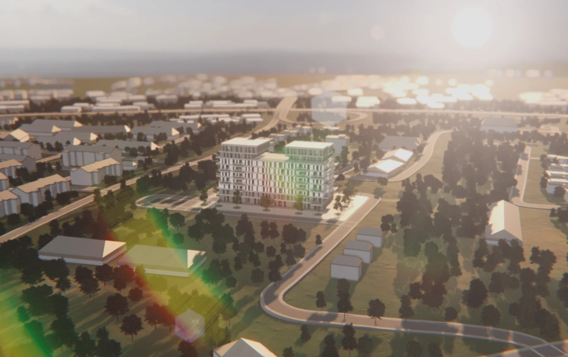 An architecture visualization rendered in real time with WebGPU